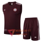 Kit da Allenamento Bayern Monaco - Canottiera + Pantaloncini 2025/2026 Marrone/Bianco