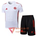 Kit da Allenamento Bayern Monaco - Maglia + Pantaloncini 2025/2026 Bianco/Nero/Rosso