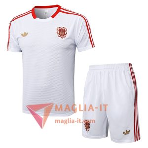 Kit da Allenamento Bayern Monaco - Maglia + Pantaloncini 2025/2026 Bianco/Rosso