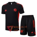 Kit da Allenamento Bayern Monaco - Maglia + Pantaloncini 2025/2026 Nero/Rosso
