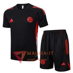 Kit da Allenamento Bayern Monaco - Maglia + Pantaloncini 2025/2026 Nero/Rosso
