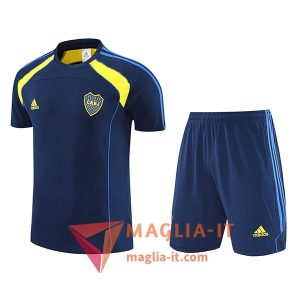 Kit da Allenamento Boca Juniors - Maglia + Pantaloncini 2025/2026 Blu/Giallo
