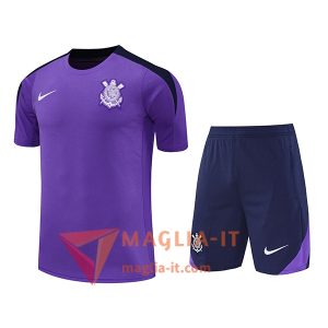 Kit da Allenamento Corinthians - Maglia + Pantaloncini 2025/2026 viola