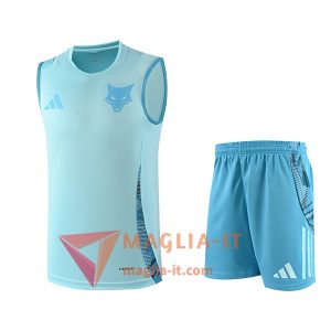 Kit da Allenamento Cruzeiro - Canottiera + Pantaloncini 2025/2026 Azzurro