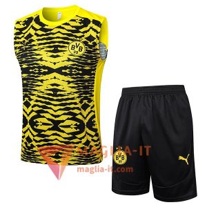 Kit da Allenamento Dortmund - Canottiera + Pantaloncini 2025/2026 Giallo/Nero