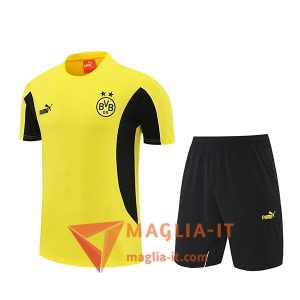 Kit da Allenamento Dortmund - Maglia + Pantaloncini 2025/2026 Giallo/Nero