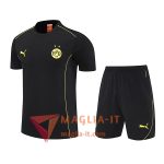 Kit da Allenamento Dortmund - Maglia + Pantaloncini 2025/2026 Nero/Giallo