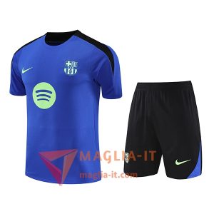 Kit da Allenamento FC Barcellona 2025/2026 - Maglia + Pantaloncini Blu/Nero/Verde