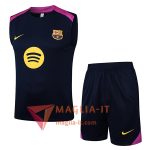 Kit da Allenamento FC Barcellona - Canottiera + Pantaloncini 2025/2026 Blu Reale