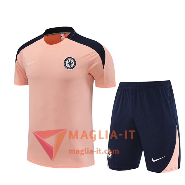 Kit da Allenamento FC Chelsea - Maglia + Pantaloncini 2025/2026 Rosa