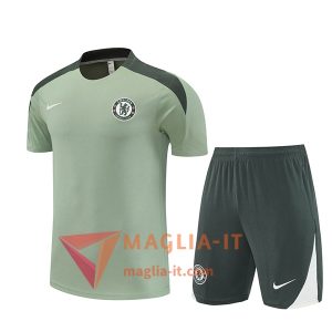 Kit da Allenamento FC Chelsea - Maglia + Pantaloncini 2025/2026 Verde