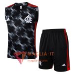 Kit da Allenamento Flamengo - Canottiera + Pantaloncini 2025/2026 Nero/Rosso