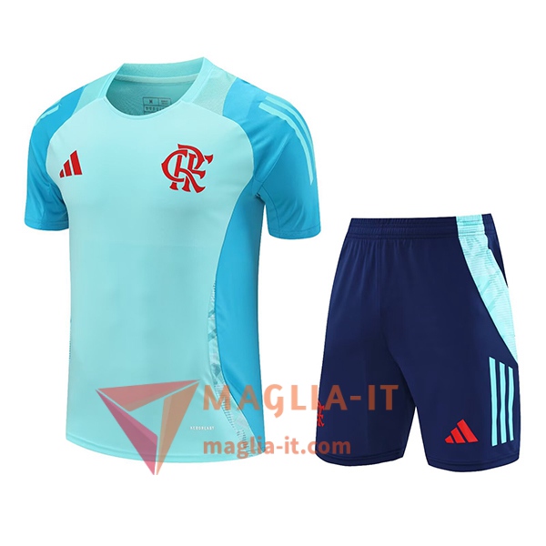 Kit da Allenamento Flamengo - Maglia + Pantaloncini 2025/2026 Verde/Blu
