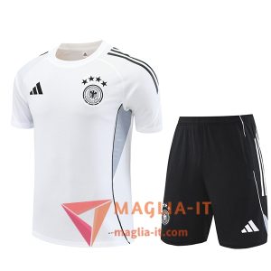 Kit da Allenamento Germania - Maglia + Pantaloncini 2025/2026 Bianco/Nero/Grigio