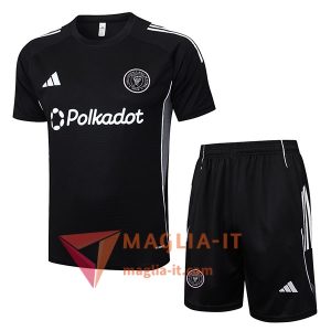 Kit da Allenamento Inter Miami CF - Maglia + Pantaloncini 2025/2026 Nero/Grigio