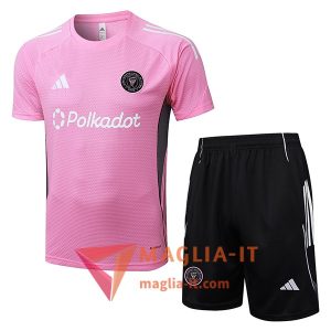 Kit da Allenamento Inter Miami CF - Maglia + Pantaloncini 2025/2026 Rosa/Grigio
