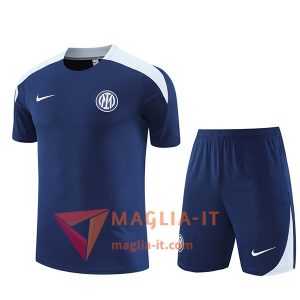 Kit da Allenamento Inter Milan 2025/2026 - Maglia + Pantaloncini Blu Reale