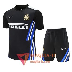 Kit da Allenamento Inter Milan - Maglia + Pantaloncini 2025/2026 Nero/Blu/Bianco