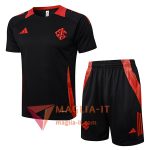 Kit da Allenamento Internacional 2025/2026 - Maglia + Pantaloncini Nero/Rosso