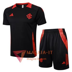Kit da Allenamento Internacional 2025/2026 - Maglia + Pantaloncini Nero/Rosso