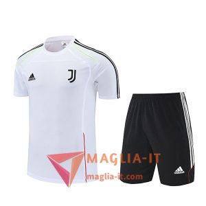 Kit da Allenamento Juventus - Maglia + Pantaloncini 2025/2026 Bianco/Nero