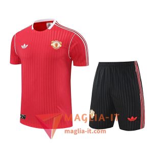Kit da Allenamento Manchester United - Maglia + Pantaloncini 2025/2026 Rosso