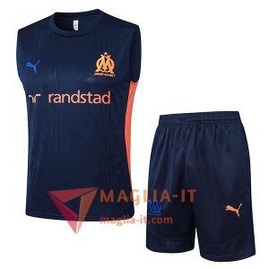 Kit da Allenamento Marsiglia - Canottiera + Pantaloncini 2025/2026 Blu Reale