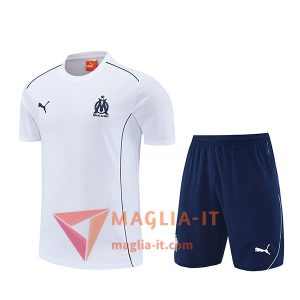 Kit da Allenamento Marsiglia - Maglia + Pantaloncini 2025/2026 Bianco