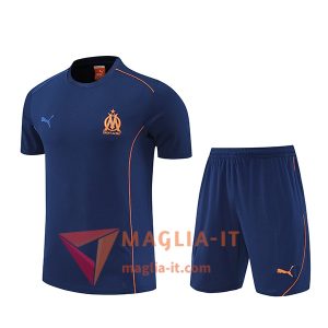 Kit da Allenamento Marsiglia - Maglia + Pantaloncini 2025/2026 Blu Reale