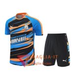 Kit da Allenamento Marsiglia - Maglia + Pantaloncini 2025/2026 Blu/Arancia/Nero
