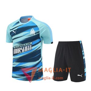 Kit da Allenamento Marsiglia - Maglia + Pantaloncini 2025/2026 Verde/Blu