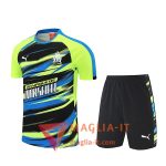 Kit da Allenamento Marsiglia - Maglia + Pantaloncini 2025/2026 Verde/Blu/Nero