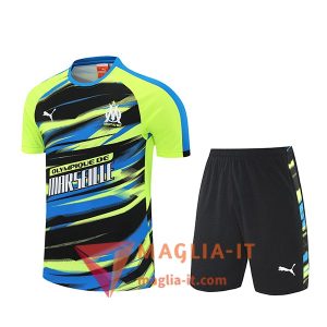 Kit da Allenamento Marsiglia - Maglia + Pantaloncini 2025/2026 Verde/Blu/Nero