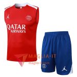 Kit da Allenamento PSG - Canottiera + Pantaloncini 2025/2026 Rosso