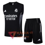 Kit da Allenamento Real Madrid - Canottiera + Pantaloncini 2025/2026 Nero/Grigio