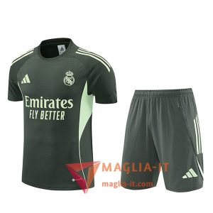 Kit da Allenamento Real Madrid - Maglia + Pantaloncini 2025/2026 Verde