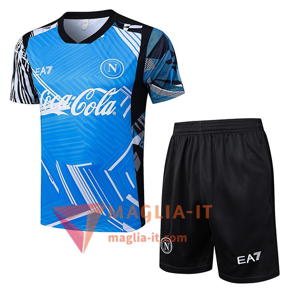 Kit da Allenamento SSC Napoli - Maglia + Pantaloncini 2025/2026 Blu