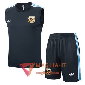 Kit da Allenamentos Argentina - Canottiera + Pantaloncini 2025/2026 Grigio Scuro