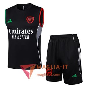 Kit da Allenamentos Arsenal - Canottiera + Pantaloncini 2025/2026 Nero