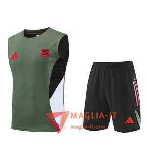 Kit da Allenamentos Bayern Monaco - Canottiera + Pantaloncini 2025/2026 Verde/Rosso/Nero/Bianco