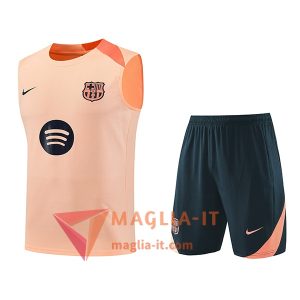 Kit da Allenamentos FC Barcellona - Canottiera + Pantaloncini 2025/2026 Arancia