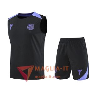 Kit da Allenamentos FC Barcellona - Canottiera + Pantaloncini 2025/2026 Nero/viola