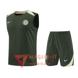 Kit da Allenamentos FC Chelsea - Canottiera + Pantaloncini 2025/2026 Verde