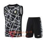 Kit da Allenamentos FC Chelsea - Maglia + Pantaloncini 2025/2026 Nero/Bianco