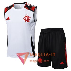 Kit da Allenamentos Flamengo - Canottiera + Pantaloncini 2025/2026 Bianco/Nero/Rosso