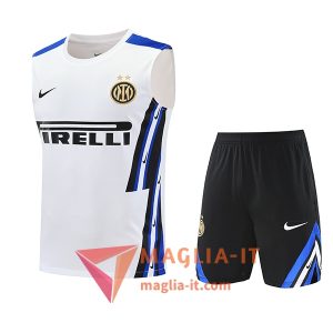 Kit da Allenamentos Inter Milan - Canottiera + Pantaloncini 2025/2026 Bianco/Nero/Blu
