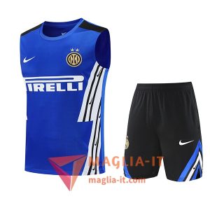 Kit da Allenamentos Inter Milan - Canottiera + Pantaloncini 2025/2026 Blu/Bianco