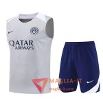Kit da Allenamentos Inter Milan - Canottiera + Pantaloncini 2025/2026 Grigio/Bianco