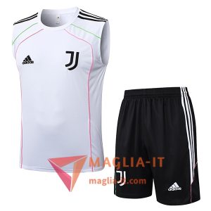 Kit da Allenamentos Juventus - Canottiera + Pantaloncini 2025/2026 Bianco/Nero