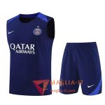 Kit da Allenamentos PSG - Canottiera + Pantaloncini 2025/2026 Blu Navy